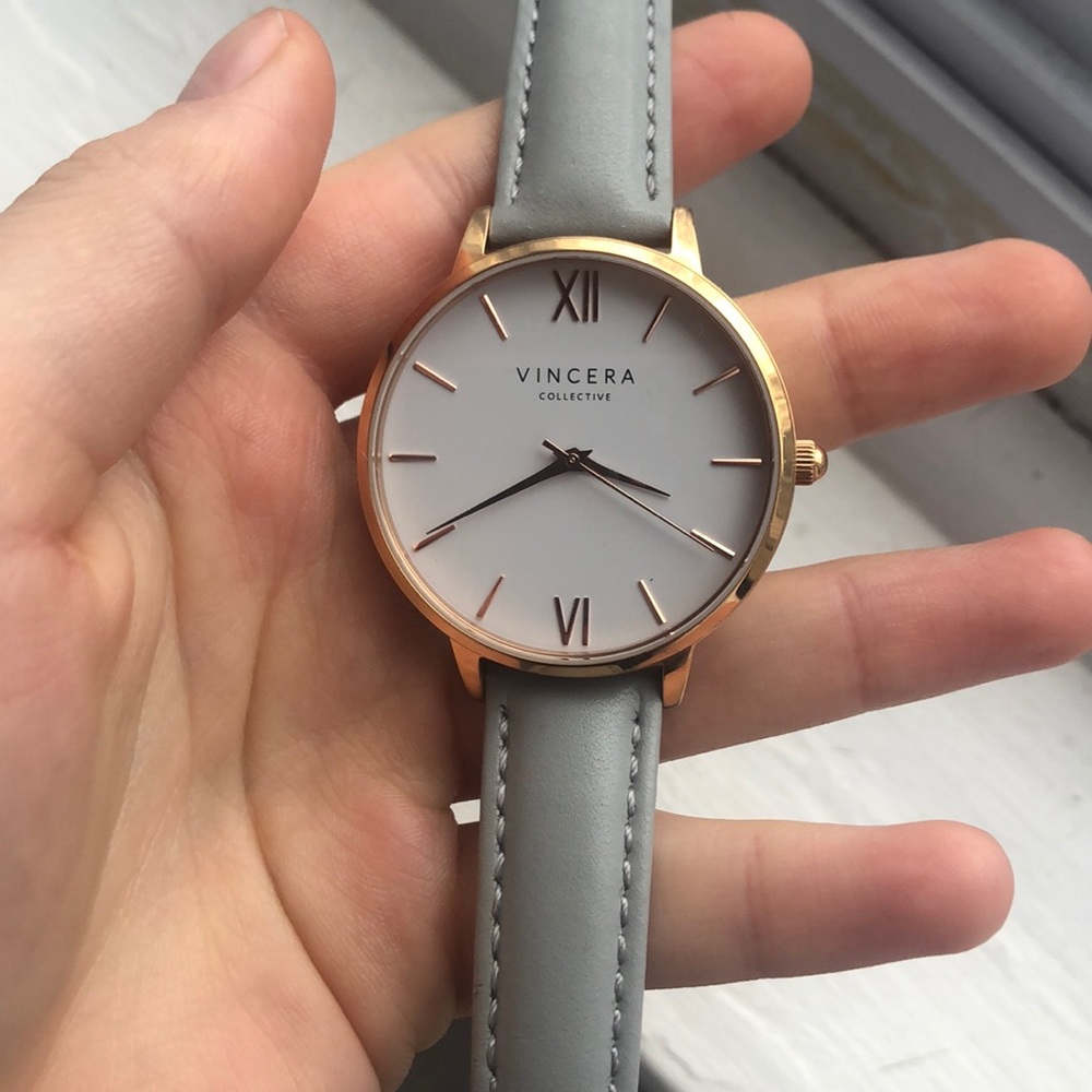 Vincero Rose + Fog Watch